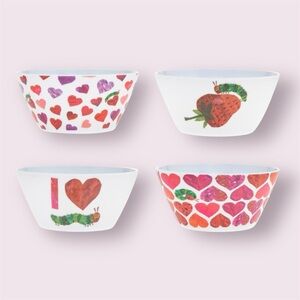 Eric Carle Bowls Very Hungry Caterpillar Strawberry Childrens Book Kids Melamine